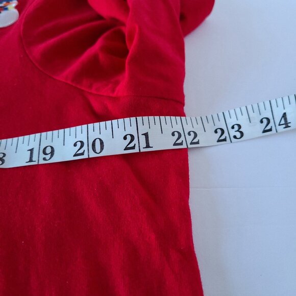 HOLIDAY EDITION?? RED THEME EMBROIDED/ APPLIQUE SNOWMEN /SNOWFLAKES SZ 1X/XG(16) - Picture 4 of 8